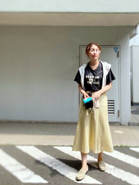 「Lattice（Lattice）のアイテム（ピアス（両耳用））」を使った、がじゅめさん（レディース・151cm）の春コーディネート