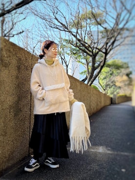 「CLEA（クレア）のアイテム」を使った、がじゅめさん（骨格ウェーブ・レディース・151cm）の冬コーディネート