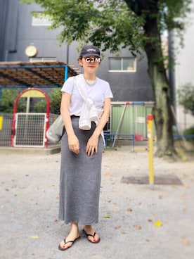 「OMNES Another Edition（オムネス アナザーエディション）のアイテム」を使った、がじゅめさん（レディース・151cm）の夏コーディネート