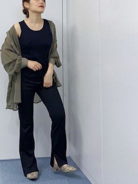 「スネーク柄」｜がじゅめさん（レディース・151cm）の夏コーディネート
