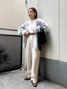 「アイテム（バレエシューズ）」を使った、がじゅめさん（レディース・151cm）の秋コーディネート