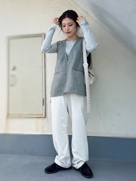 「AZUL by moussy（アズールバイマウジー）のアイテム」を使った、がじゅめさん（レディース・151cm）の夏コーディネート