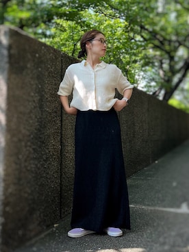 「VANS（バンズ）のアイテム」を使った、がじゅめさん（骨格ウェーブ・レディース・151cm）の夏コーディネート