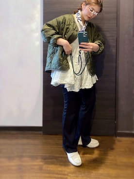 「ティアードブラウス」｜がじゅめさん（レディース・151cm）の春コーディネート