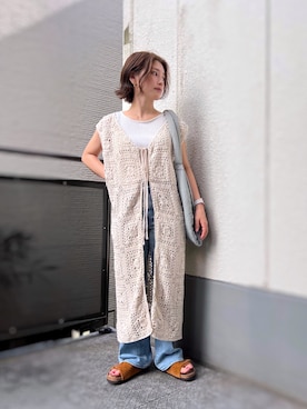 「アイテム（ピアス（両耳用））」を使った、がじゅめさん（レディース・151cm）の秋コーディネート