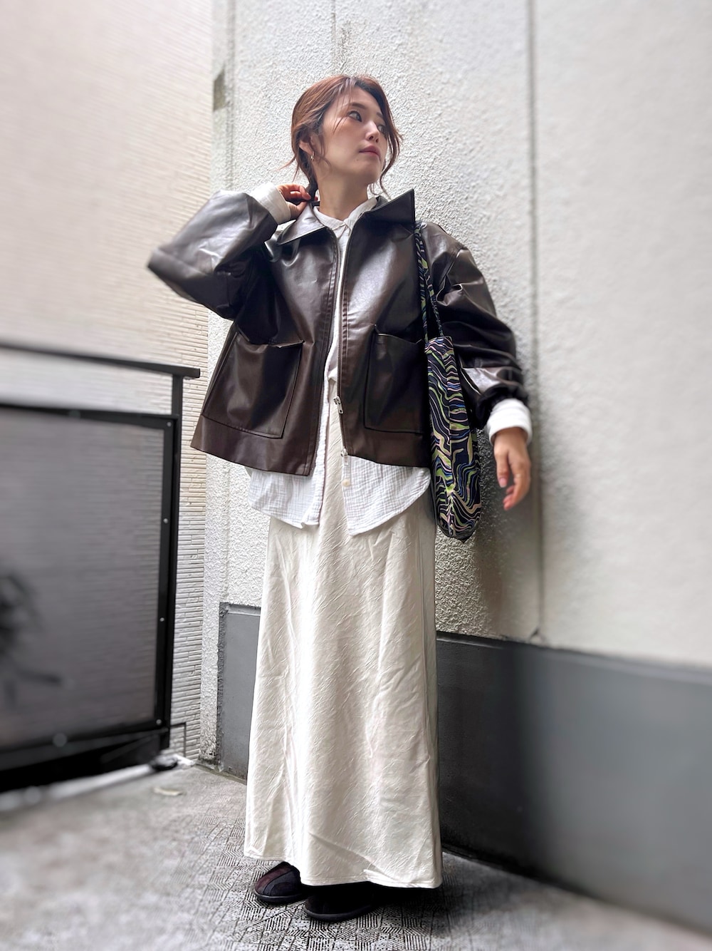 豆さま　専用　　M サテンバイアスフレアスカート 166351を使った人気ファッション