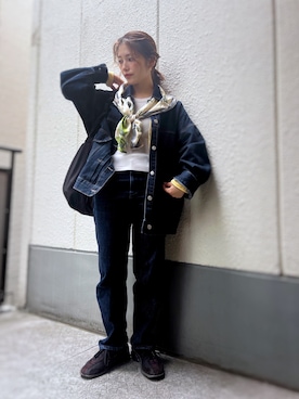 「Kastane（カスタネ）のアイテム（パンツ）」を使った、がじゅめさん（レディース・152cm）の春コーディネート