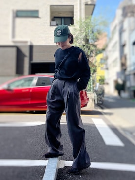 「JEANASIS（ジーナシス）のアイテム」を使った、がじゅめさん（レディース・151cm）の秋コーディネート