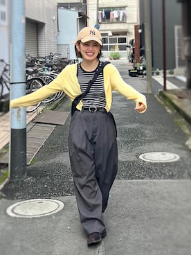 「JEANASIS（ジーナシス）のアイテム」を使った、がじゅめさん（骨格ウェーブ・レディース・151cm）の秋コーディネート