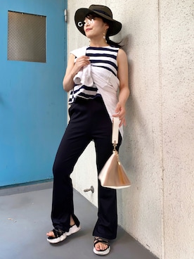 「OMNES Another Edition（オムネス アナザーエディション）のアイテム」を使った、がじゅめさん（レディース・151cm）の夏コーディネート