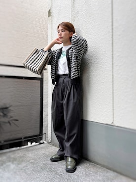 「JEANASIS（ジーナシス）のアイテム」を使った、がじゅめさん（骨格ウェーブ・レディース・151cm）の秋コーディネート