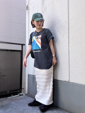 「アイテム（ボディバッグ/ウエストポーチ）」を使った、がじゅめさん（レディース・151cm）の秋コーディネート