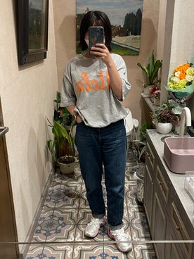 「フォロー、イイネ、お気に入り登録お願いします♡」｜「アイテム（スニーカー）」を使った、中島さん（レディース・149cm）の夏コーディネート