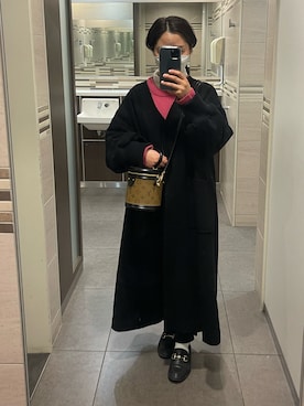 「mici（ミチ）のアイテム」を使った、中島さん（レディース・149cm）の冬コーディネート