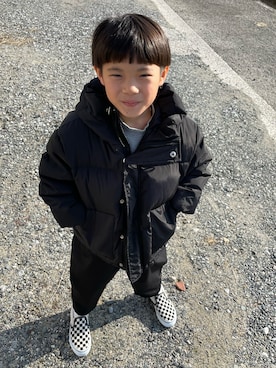 「むすこーで」｜「アイテム（ダウンジャケット/コート）」を使った、泰詩さん（キッズ・110cm）の冬コーディネート