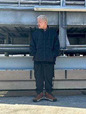 「tk.TAKEO KIKUCHI」｜「アイテム（ブルゾン）」を使った、so-yaさん（メンズ・169cm）の冬コーディネート