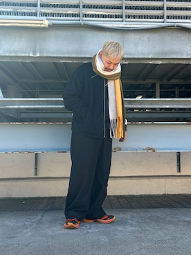 「tk.TAKEO KIKUCHI」｜「アイテム（ブルゾン）」を使った、so-yaさん（メンズ・169cm）の冬コーディネート