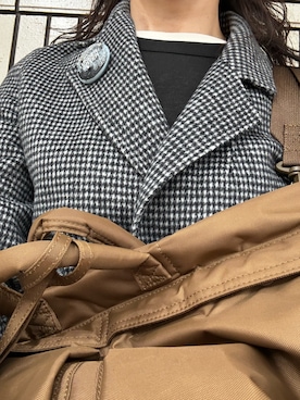 「UNDERCOVER（アンダーカバー）のアイテム」を使った、Meg Iwamotoさん（レディース・162cm）の春コーディネート