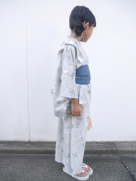 「アイテム（水着/着物・浴衣）」を使った、*𝐧𝐚𝐫𝐲𝐮* さん（キッズ・110cm）の夏コーディネート