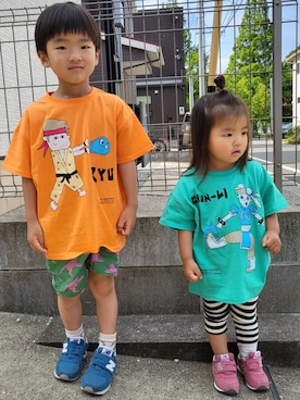 ARUさん(キッズ・90cm)の夏コーディネート