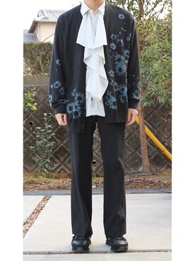 「LAD MUSICIAN（ラッドミュージシャン）のアイテム（スニーカー）」を使った、     ととととさん（メンズ・173cm）の冬コーディネート