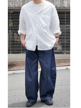 「Graphpaper（グラフペーパー）のアイテム」を使った、     ととととさん（メンズ・173cm）の春コーディネート