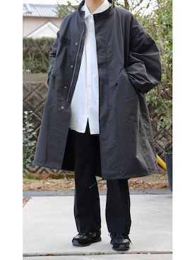 「LAD MUSICIAN（ラッドミュージシャン）のアイテム（スニーカー）」を使った、     ととととさん（メンズ・173cm）の冬コーディネート