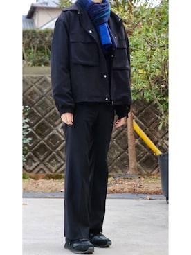 「LAD MUSICIAN（ラッドミュージシャン）のアイテム（スニーカー）」を使った、     ととととさん（メンズ・173cm）の冬コーディネート