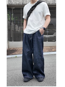 「OUAT（オーユーエーティー）のアイテム」を使った、     ととととさん（メンズ・173cm）の夏コーディネート