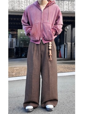 「アイテム（キーホルダー）」を使った、     ととととさん（メンズ・173cm）の秋コーディネート