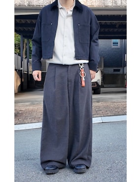 「アイテム（キーホルダー）」を使った、     ととととさん（メンズ・173cm）の秋コーディネート