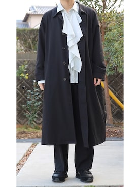 「LAD MUSICIAN（ラッドミュージシャン）のアイテム（スニーカー）」を使った、     ととととさん（メンズ・173cm）の冬コーディネート