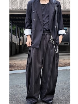 「アイテム（キーホルダー）」を使った、     ととととさん（メンズ・173cm）の秋コーディネート