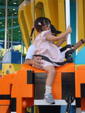 「アイテム（ワンピース/ドレス）」を使った、あーさんさん（キッズ・100cm）の秋コーディネート