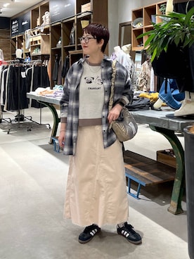 「アイテム（その他トップス）」を使った、　くまななさん（レディース・163cm・20代）の秋コーディネート