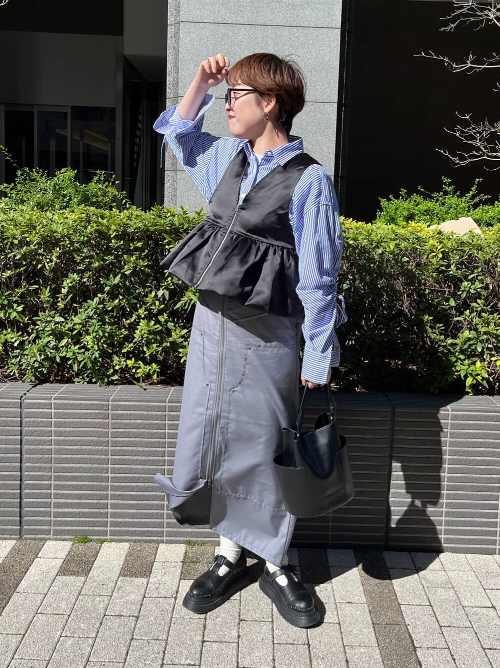 フロントZIPナロースカート/108709を使ったショップスタッフの人気