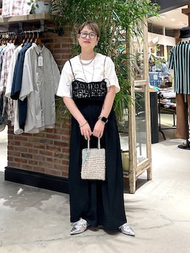 「アイテム（パンツ）」を使った、　くまななさん（レディース・163cm・30代）の夏コーディネート