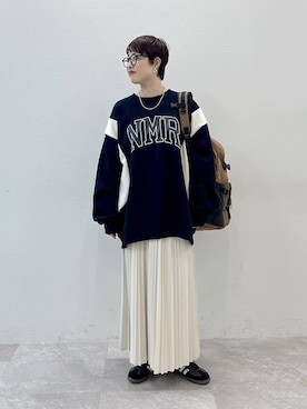 「アイテム（スウェット）」を使った、　くまななさん（レディース・163cm・20代）の秋コーディネート