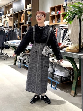 「アイテム（その他シューズ）」を使った、　くまななさん（レディース・163cm・20代）の秋コーディネート