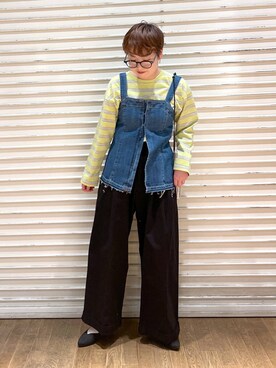 「アイテム（その他トップス）」を使った、　くまななさん（レディース・163cm・20代）の冬コーディネート