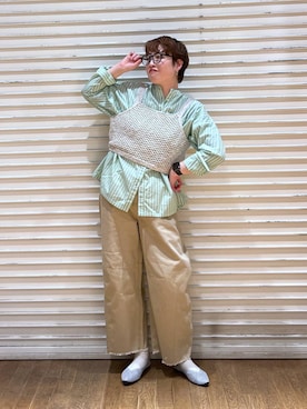 「アイテム（その他トップス）」を使った、　くまななさん（レディース・163cm・20代）の春コーディネート