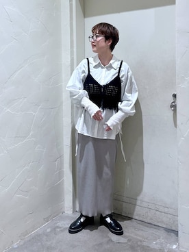 「アイテム（その他トップス）」を使った、　くまななさん（レディース・163cm・20代）の春コーディネート