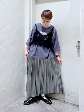「アイテム（その他トップス）」を使った、　くまななさん（レディース・163cm・20代）の春コーディネート