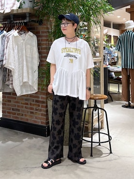「アイテム（チョーカー）」を使った、　くまななさん（レディース・163cm・30代）の夏コーディネート