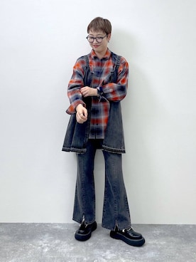 「アイテム（その他シューズ）」を使った、　くまななさん（レディース・163cm・30代）の夏コーディネート