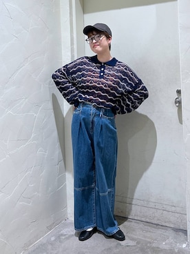 「アイテム（キャップ）」を使った、　くまななさん（レディース・163cm・20代）の春コーディネート