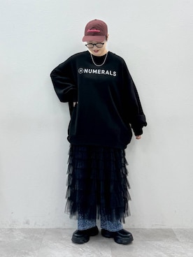 「アイテム（スウェット）」を使った、　くまななさん（レディース・163cm・20代）の秋コーディネート