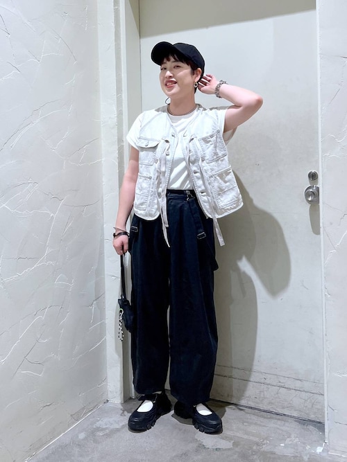 うみちゃん専用❤️ニコアンド❤️コンパクトストリングベスト❤️インディゴ❤️新品未開封品 セール】コンパクトストリングベスト（ベスト）｜niko and