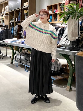 「アイテム（その他シューズ）」を使った、　くまななさん（レディース・163cm・20代）の冬コーディネート