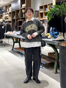 「アイテム（スウェット）」を使った、　くまななさん（レディース・163cm・20代）の秋コーディネート